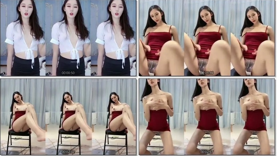 Tiger Teeth Sassy Female Anchor [Zhengheng YJ-Laney] Customized Private Shooting Super Tempting Chair Dance Exposing Breasts Open Thighs Rubbing the Pussy Through the Panties