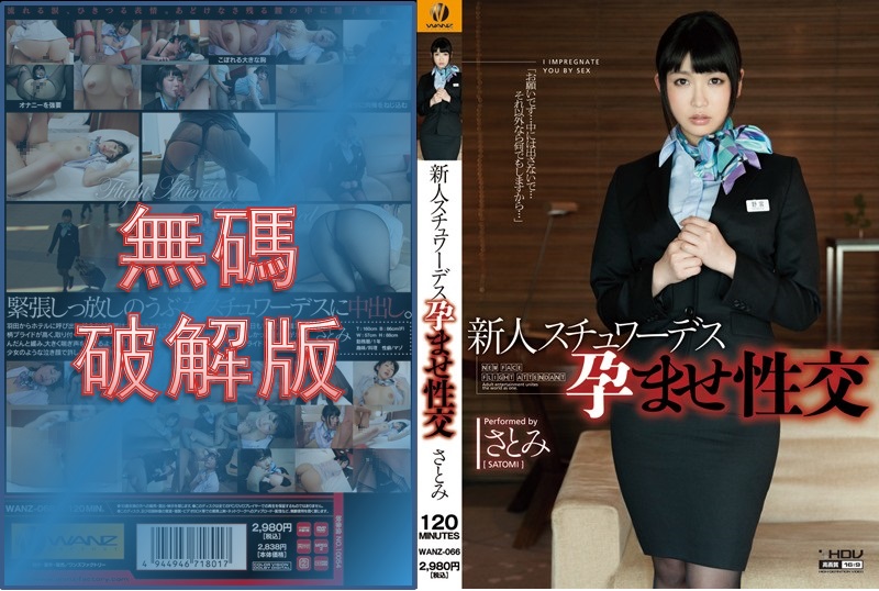 [Mosaic Removed] WANZ-066 New stewardess impregnated sex Satomi