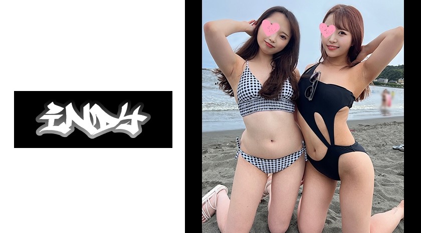 534IND-111 [Personal Photography] Fucked by 2 beautiful girls in swimsuit who were successfully picked up on E-jima Island *Leakage of 3P video with gachirial Nakadashi