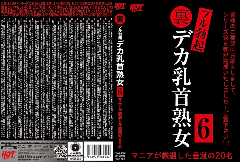 HEZ-563 完全勃起的大乳頭成熟女人6 20個由狂人精心挑選的理想男人